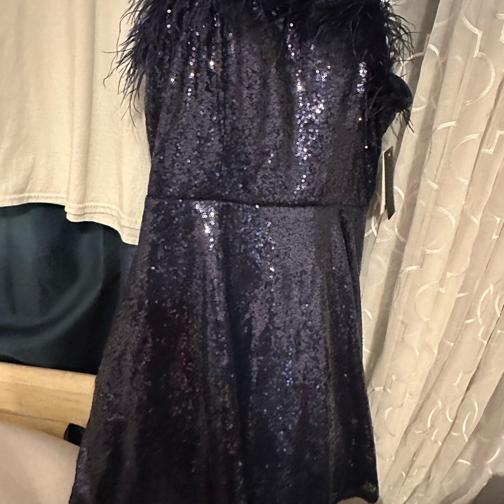 City Studio Purple Sequin Dress
